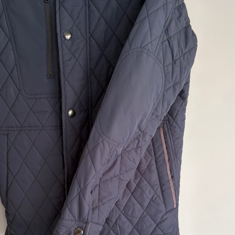johnnie-O Quilted Dark Blue Puffer Jacket - Picture 4 of 9